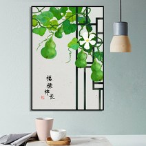 JINGHENG 고급 감나무그림 감그림 생기 캔버스 과일 인테리어 장식, 디자인 7_40x60