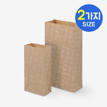 나우스팩 스탬프 크라프트 종이봉투 (1000장) - 2가지 사이즈, 스탬프 크라프트 종이봉투 1호 1000장