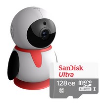 펭카 홈카메라 펭귄카메라 아기카메라 홈 CCTV 홈캠 반려동물 카메라 강아지, 펭카 + 128GB 메모리카드