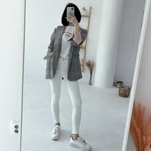 스판 골반 스키니팬츠 화이트 블랙진