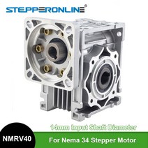 웜기어 감속기 모터 STEPPERONLINE-웜 기어 박스 NMRV040 감속기 입력 14mm 출력 5:1 Nema 34 모터에 적합, 05 Ratio 30 to 1_01 NMRV40