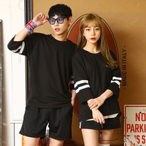 나nanr_샤크어택 맨투맨(2color) 집업트레이닝세트 츄리닝 체육대회반티 단체 커플 트레이닝복♥pures