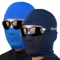 블랙베인 RXF 제트맥스 1+1 앞면 숏타입메쉬 여름 냉감 복면 바라클라바, 블루+네이비
