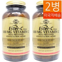 SOLGAR 에스터 씨 500mg 비타민C Ester-C plus 250정 2병