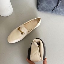 SUOJIALUN캐주얼 슬립온 플랫 슈즈 여성용 패션 버클 소프트 솔 발레 라운드 토 로퍼 2022 가을