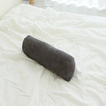 일라오 순면 경추 원통형 목베개 2개, 다크 그레이 2개입