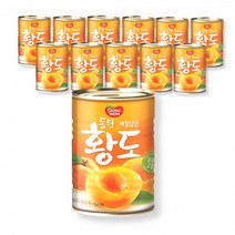 동원 제철담은 복숭아 황도 통조림 2절 400g x12캔, 12개