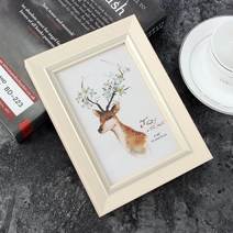 4x6 베이지 연말 인테리어 프레임 액자 셀카 가족사진 포토테이블 신혼부부 웨딩 프로필