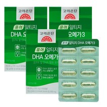 고려은단 유재석 퓨어 알티지 DHA 오메가3 식물성캡슐 rtg 60캡슐, 3박스