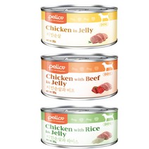 펠리코 강아지간식캔3종 치킨순살과 라이스 소고기 95gx24개 1BOX 건강간식, 치킨순살과라이스캔95gx24개