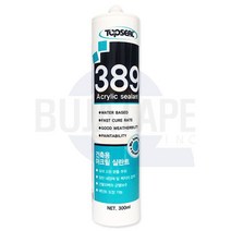 탑씰 389 수용성 건축용 아크릴 실리콘 실란트 백색 300ml [WAA5395]