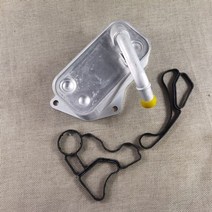 미션오일쿨러 미션쿨러 열교환기 오일쿨러 엔진 라디에이터 엔진오일쿨러 오일 쿨러 e60 e61 e65 e66 e90 e81 e87 x70 x5 x6 e71 x11 f10 14, 가스켓이 있는 쿨러