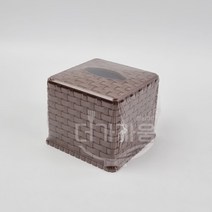 라탄냅킨함 휴지케이스 업소용 식당 테이블 티슈케이스 냅킨통, 2. 브라운, 1개