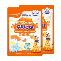 베이비락 꾸미구미 키즈 젤리 비타민C+D+아연 (30개입x2팩), 3.5g x 30개, 1개