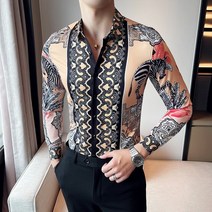 남자 체크 오버핏 남방 정장 셔츠 21 색 6XL 2022 뉴 부티크 패션 스트라이프 슬림 남성 캐주얼 긴팔 럭셔리 하와이안 홀리데이 격자 무늬
