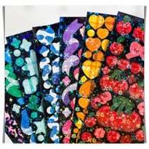 다이어리 꾸미기 핸드폰 키치 스티커 2p 탑로더 다꾸 하이틴 포카, 3키치스티커-호피나비