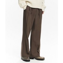 [빠른출고]/메종미네드 [무료반품] SAINT TWO TUCK WIDE PANTS BROWN