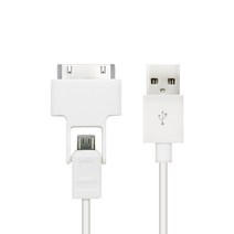 BiLe MPGIO 레전드 Win8 iOS 30P/micro 5P 2in1 충전 케이블, 1개, BiLeNT237-케이블 화이트