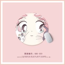 노트북상판 전사 수빙월 원형테이블매트 애니메이션 여학생 스윗 무드 PC 마우스패드 사무실 미니 사이즈 2174788436, GSE-323 왕눈이 22*22cm