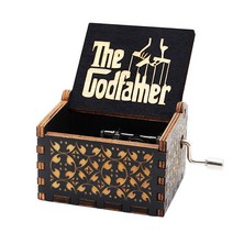 신혼부부오르골 미스터션샤인 오르골 뮤직박스 애니메이션 피규어 악마 슬레이어 우드 핸드 크랭크 디지몬 카자 뮤지컬 박스 새해 크리스마, 31 Godfather 1