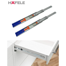 [조일아트] 헤펠레 3단 볼광폭 댐핑서랍레일 5종, 450mm