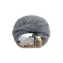 미소털실 뉴알파카 울 알파카 털실, 414 그레이