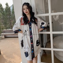 비텐 여성 여름가디건 쉬폰 로브 비치웨어 LK1359