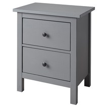 이케아 HEMNES 헴네스 2칸 서랍장 54x66cm 그레이, 그레이스테인 604.850.04 에어캡포장추가