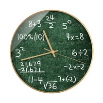 수학공식 시계 수학학원 인테리어 벽시계, P + 10인치
