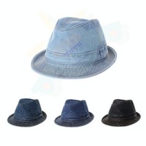 J.ROM 명품페도라 데님중절모 명품중절모 남자패션모자 데님모자 청벙거지모자 청모자