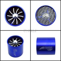 범용 55mm 자동차 공기 흡입 터보네이터 단일 팬 터빈 슈퍼 차저 가스 연료 보호기 터보, 없음, 1개