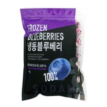 [솜] IQF 냉동블루베리 1kg, 3kg(1kgx3팩)