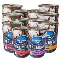 뉴 스내피톰 캣 위드 파테 400g x 12개세트 [맛선택], 치킨 위드 비프 리버