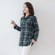 엄마옷 마담4060 베스트체크셔츠-RBL303036-