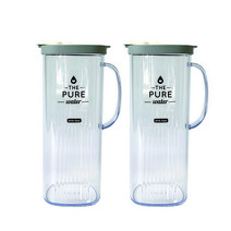 플라코 심플 퓨어보틀 정사각 손잡이 냉장고 물병 2P 세트 1.5L 1.8L, 1.8L(2개세트), 그레이