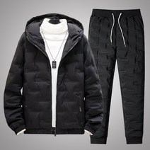 SURBORT 겨울용 방한복세트 빅사이즈 후드 포켓 솜 잠바 세트M-5XL[C9228]