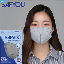 세이퓨 숨쉬기편한 KF-94 2D 새부리형 여름에 더 좋은 국내산필터 피부저작극 마스크 그레이 50매, 50개, 5개입