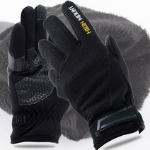 지원군몰 하운드 폴라 등산장갑 겨울 남성 여성 방한장갑, 검정(여성용)