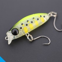 마이크로 크랭크베이트 MCB40-20S 싱킹 볼락 미노우 송어 크랑크 하드베이트, 05 실버블랙닷