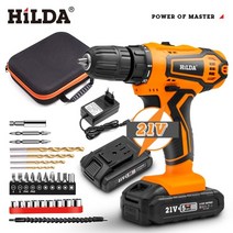 hilda electric drill 12v 16v 20v 무선 드릴 전기 드라이버 미니 무선 전원 드라이버 dc 리튬 이온 배터리, 21v z30-b2p