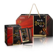 일양약품 일양 6년홍삼흑마늘명품 일양 6년 홍삼 흑마늘 명품 세트 50ml x 30포 홍삼 음료 파우치 선물 선물세트, 1개