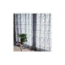 꽃무늬커튼 자수레이스커튼 속지 커튼 1 개 100x200cm 빈티지 목가적 인 꽃 얇은 명주 그물 보일 문 스카프 드리운 드레이프 쉬어 창 침실 거실