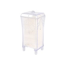 호텔 사우나 모텔 화장대 고급 투명 화장솜 수납 케이스 목욕탕 국산 정리함 비품 소품 정리 통