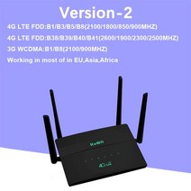 Kuwfi 4g cpe wifi 라우터 sim 카드 핫스팟 cat4 32 사용자 rj45 wan lan 고속 무선 모뎀 lte 동글 4개 외부 안테나, 협력사, 블랙-2