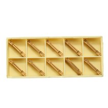 GHSHOP MGEHR / MGIVR 그루 빙 컷오프 공구 용 10pcs MGMN300-M 폭 초경 인서트, 설명, 황금, 알루미늄 합금