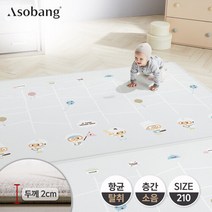 [아소방] 프라임 놀이방매트 뽀로로 꿈나무 210 (210x140x2cm), 상세 설명 참조