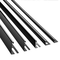 티타늄 블랙 헤어라인 직사각 3mm 재료분리대(2.4M), 3X8
