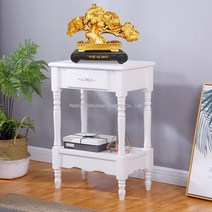 심플 원목 수조선반 스탠드 화이트 어항받침대