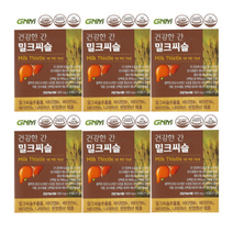 GNM자연의품격 건강한 간 밀크씨슬 900mg x 30정, 6박스