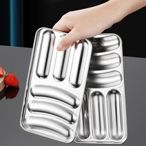일자_곡선 어묵만들기 찜틀 6구 DIY 소시지 스텐 틀